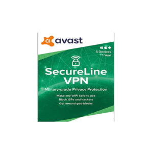 Avast SecureLine VPN | 5 Devices, 1 Year – PC/Mac